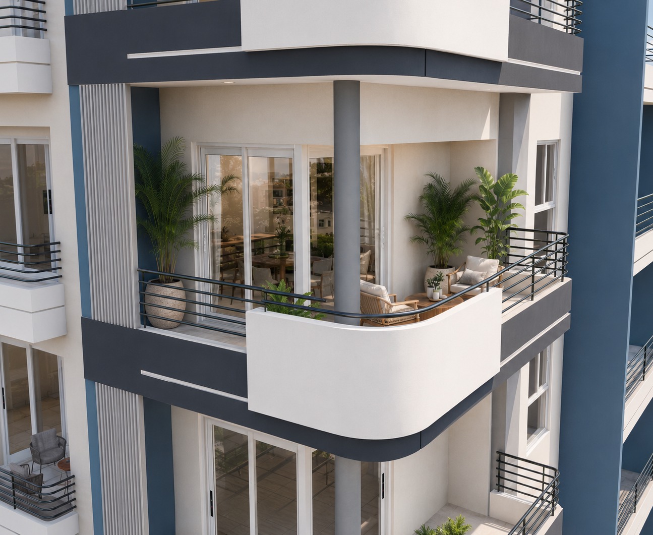 Indoor-outdoor living: 1 bedroom, XXL balcony
